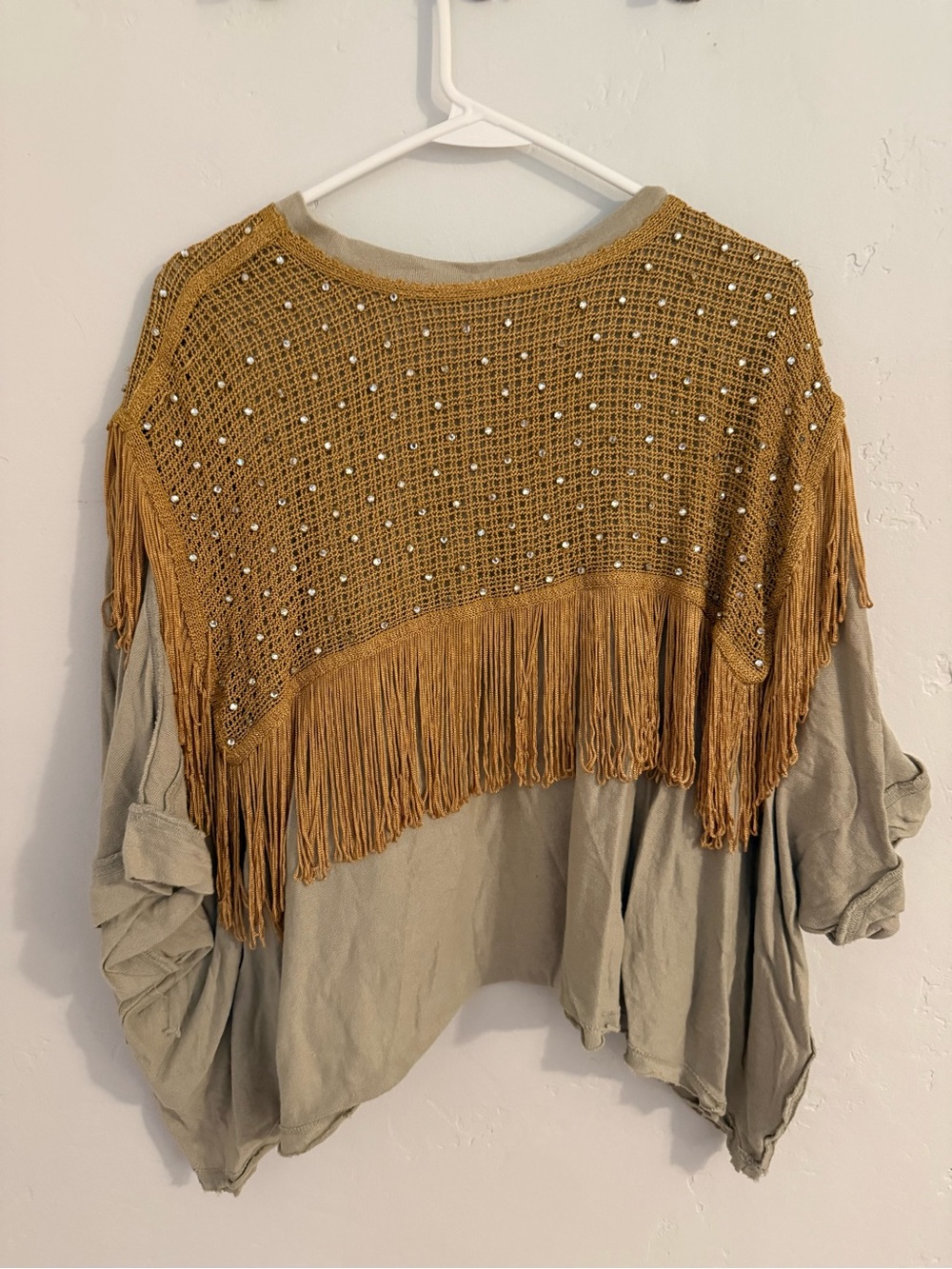Free People Midnight Rodeo Fringed  Top - Picture 7 of 8